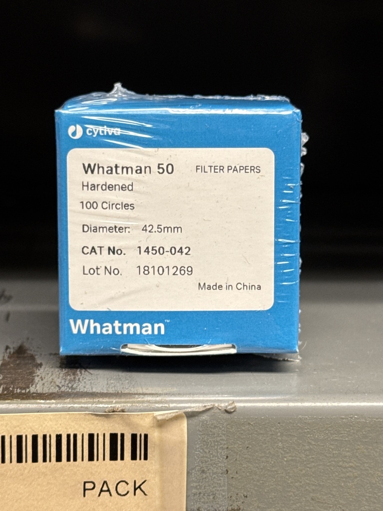 FILTER, PAPER 42.5 MM GRADE 50