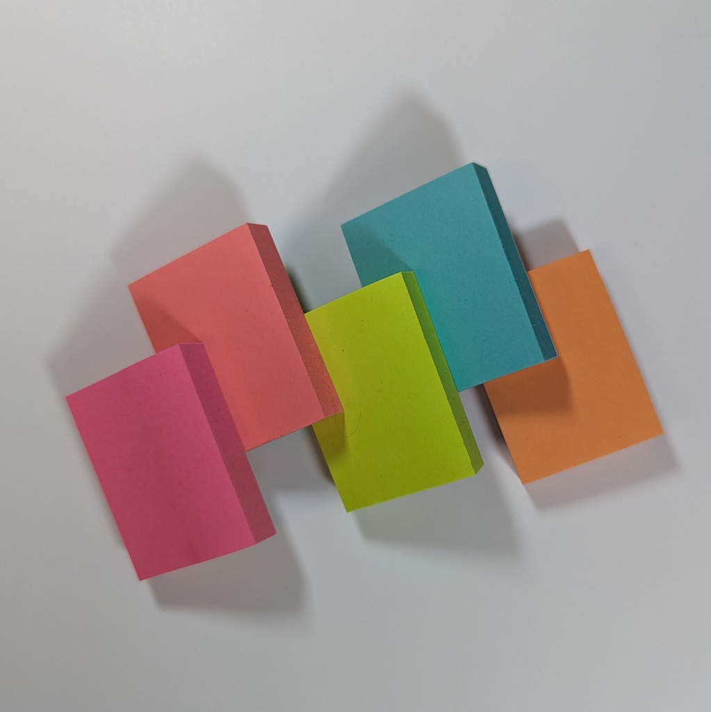 PAD, POST IT NEON 1 1/2 X 2