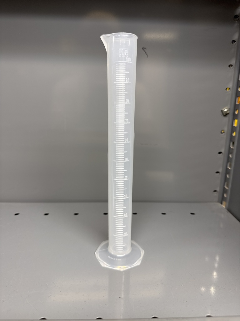 CYLINDER, GRADUATED 100 ML POL