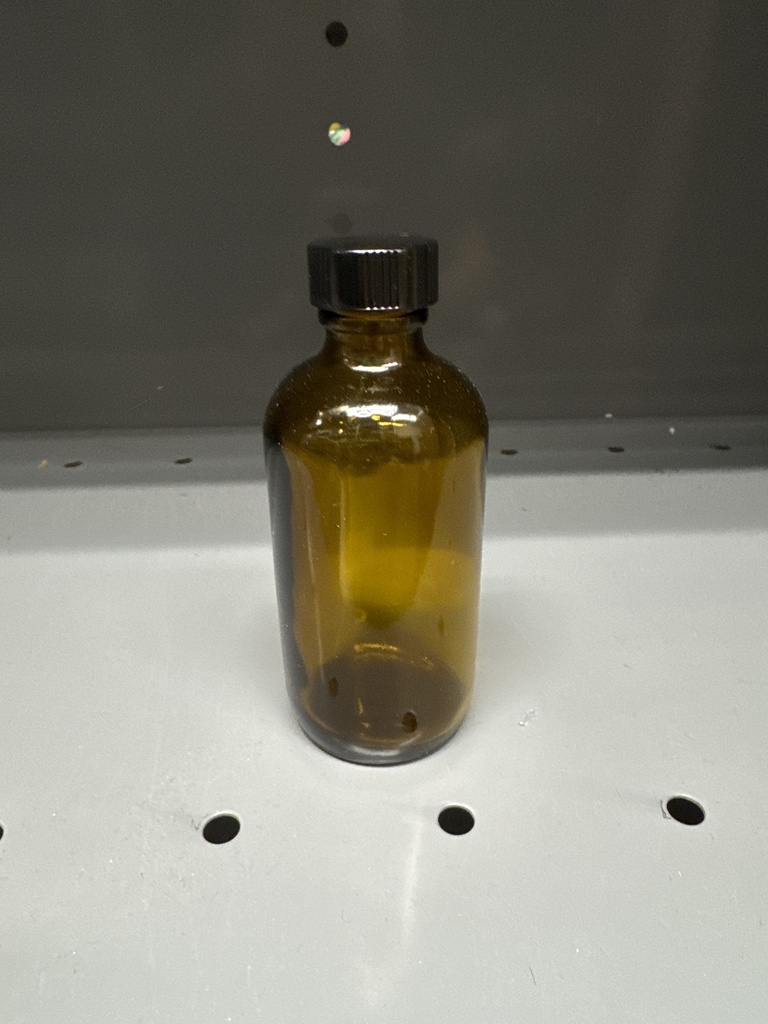 BOTTLE, ROUND 120 ML AMBER GLA