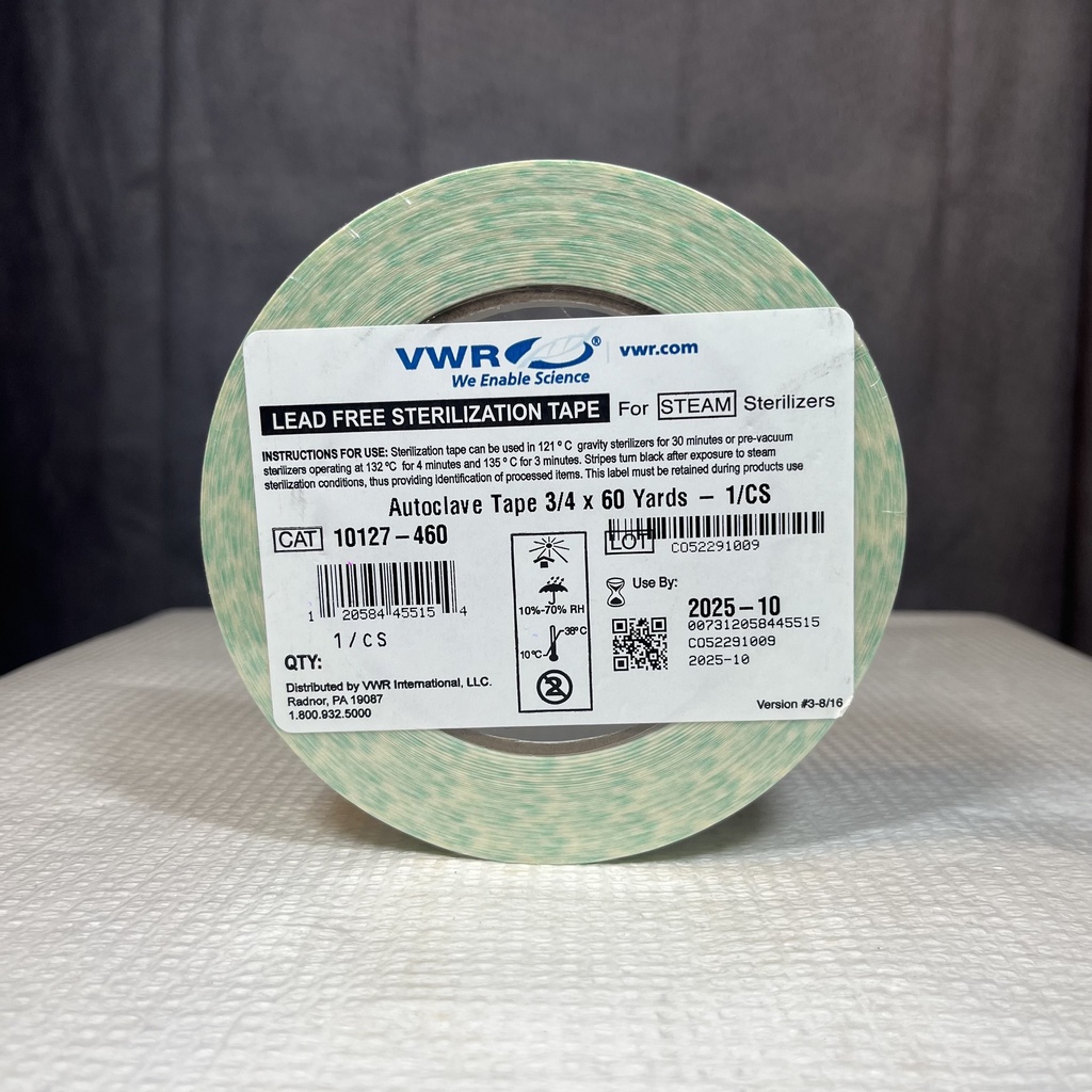 TAPE, AUTOCLAVE 3/4 